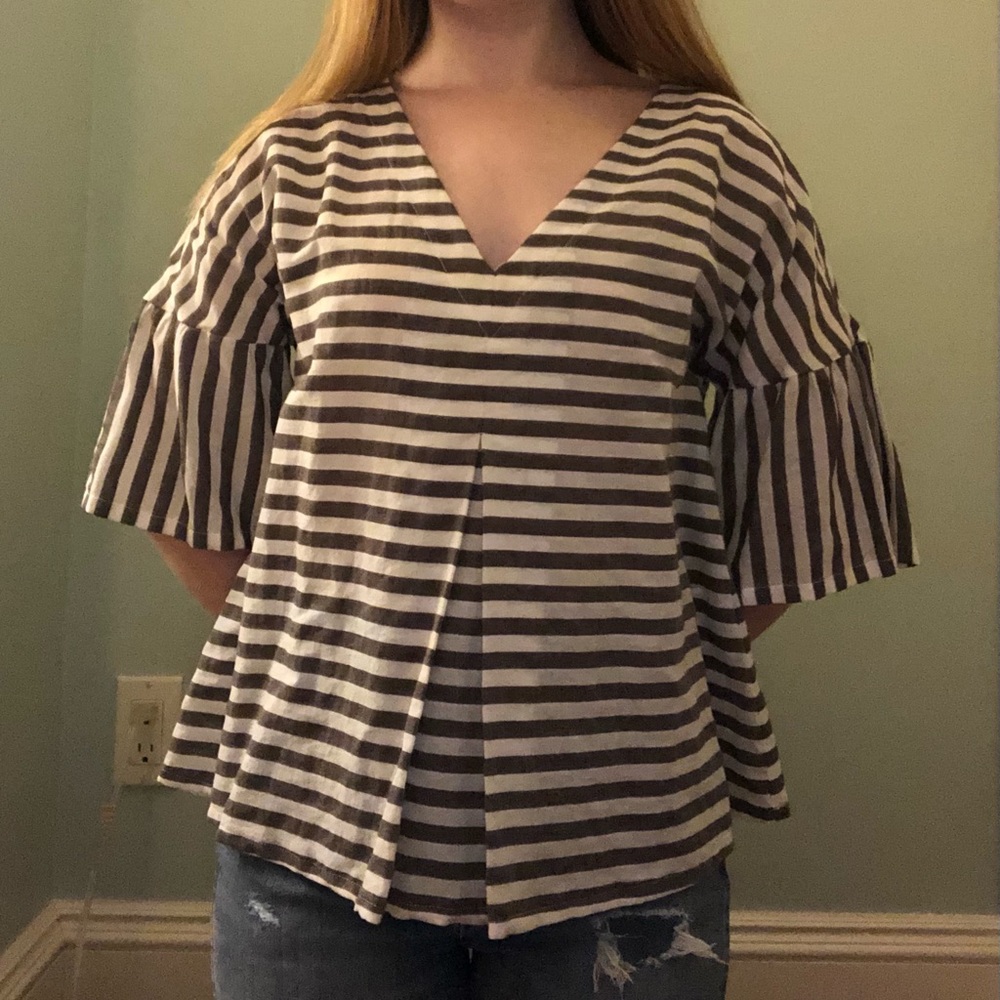Piú&piú striped top